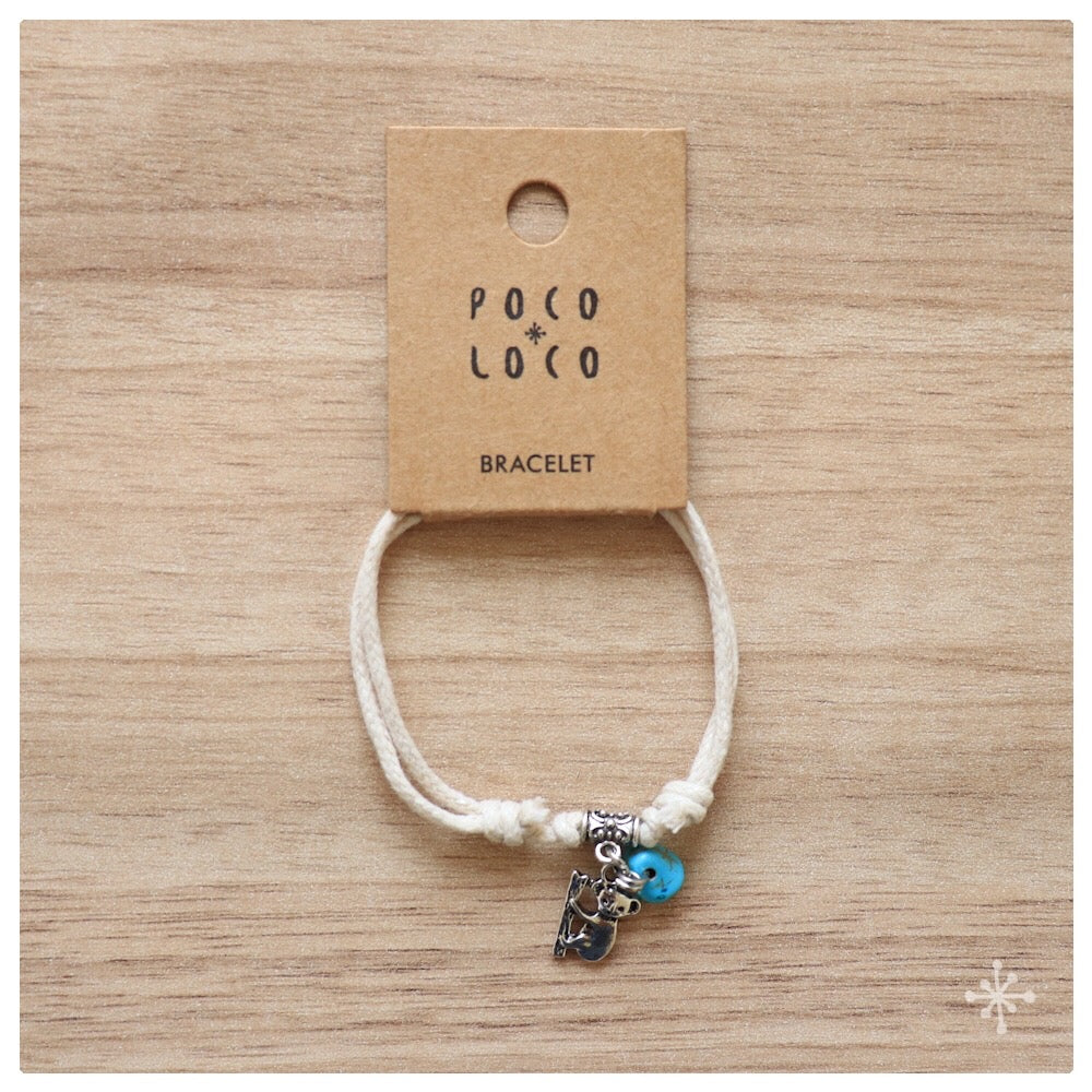 koala bracelet with turquoise