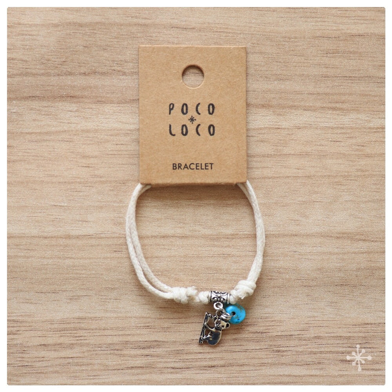 koala bracelet with turquoise