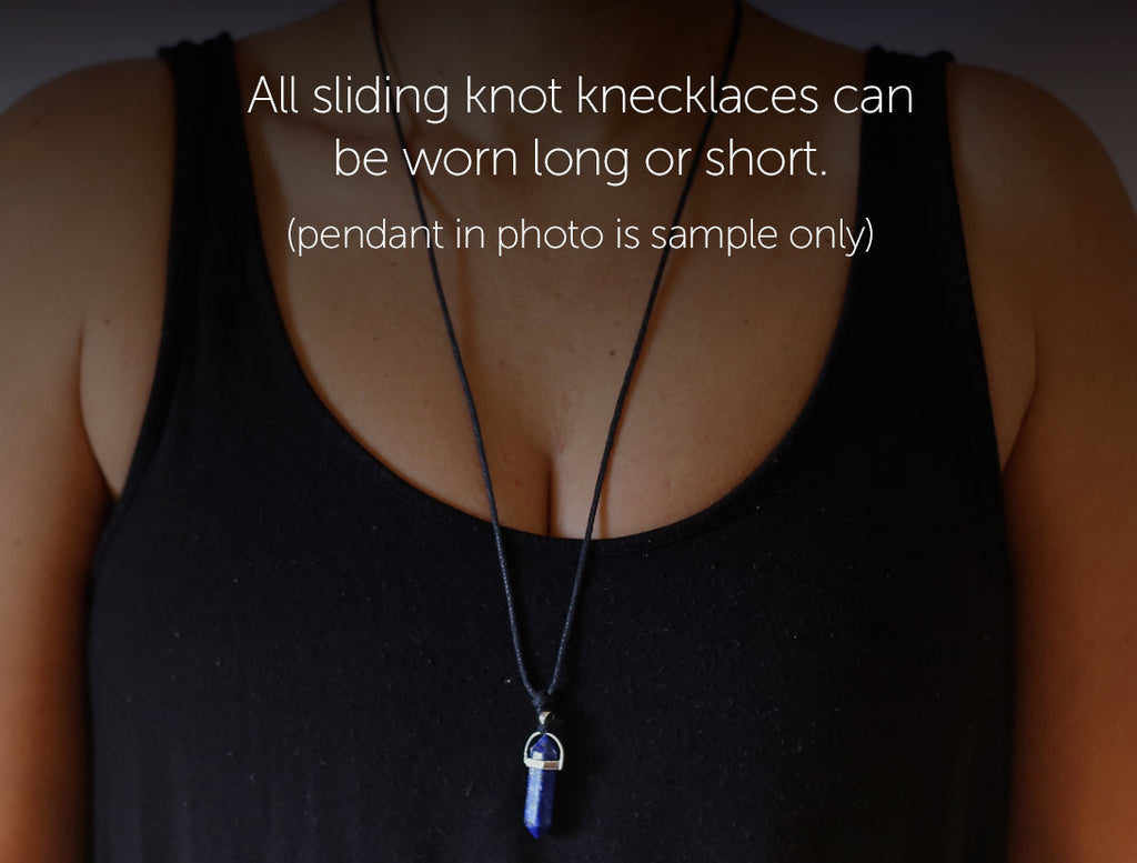 Lapis Lazuli Sliding Knots Necklace