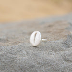 plain cowrie shell ring