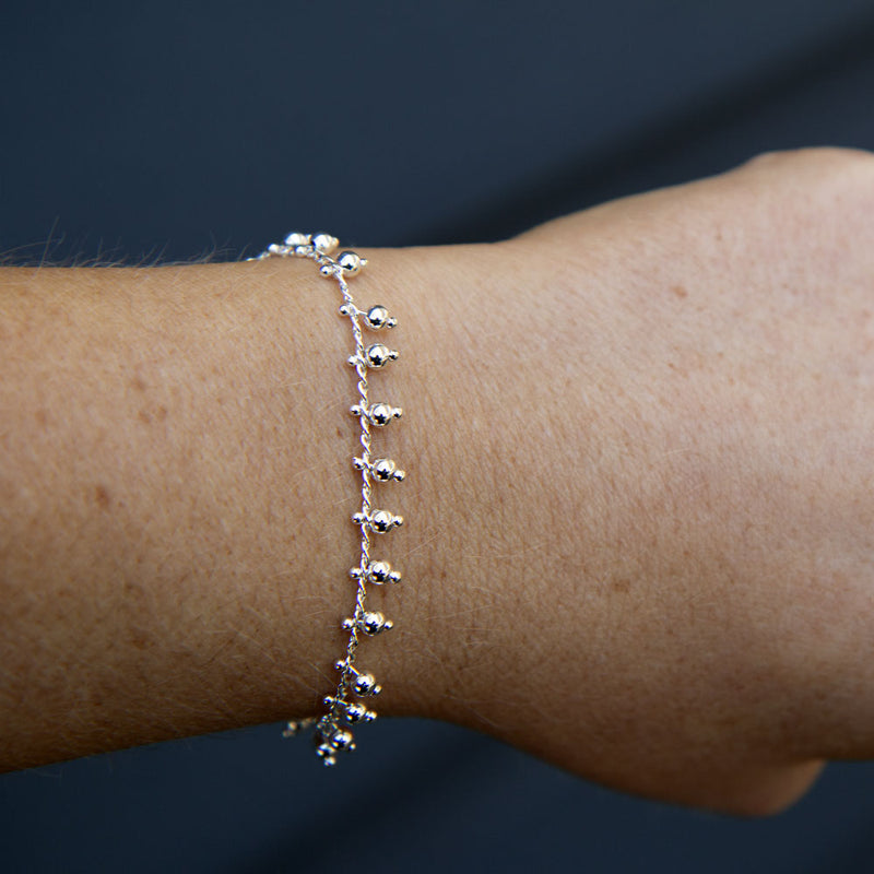 Silver bohemian bracelet