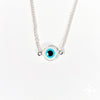 Silver evil eye bracelet