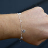 Silver shell bracelet