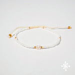 Single Pearl Bracelet with Seed Beads