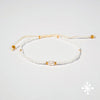 Single Pearl Anklet with Seed Beads