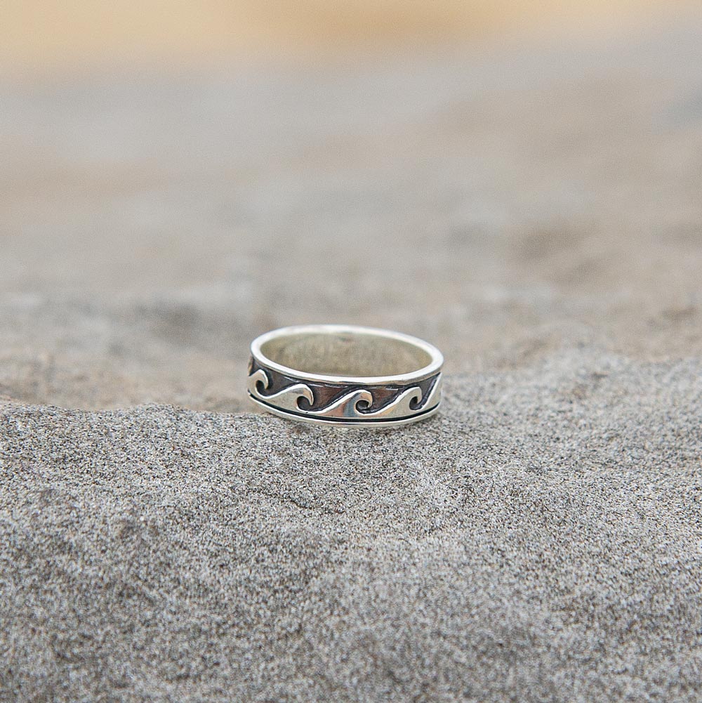 Silver Surf Ring large